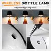 Wireless Bottle Table Lamp Touch Control of 3 Colors and Stepless Dimming Night Lamp For Bar Wine Bottles Decor Desk Lights