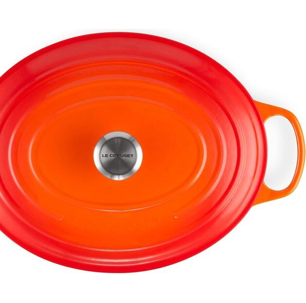 Чугунная жаровня Le Creuset Signature овальная 35 см духовка красная 8,9 л (21178350902430)