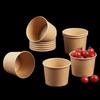 Bamboo Fiber Disposable Paper Bowls 550ml (20-Pack)
