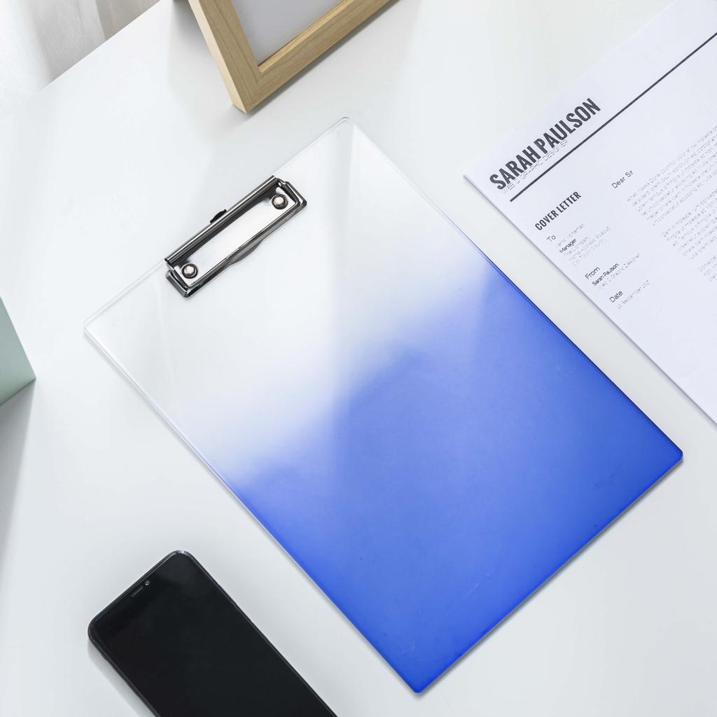The Thickened Acrylic Transparent Board Clamp Writing Pad Is Convenient for File Storage and Organization