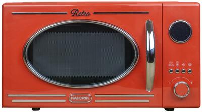 Kuchenka Mikrofalowa Grill Mikrofalówka Retro 1150w 20l Czerwona Mikrofala