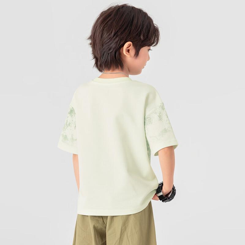 DODO Boys' Cool-Feel Gradient Tie-Dye Short Sleeve Cotton T-Shirt