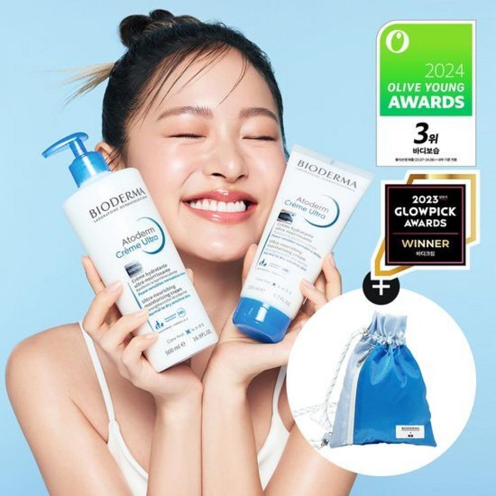 

Bioderma Atoderm Ultra Cream 500 мл+200 мл Project +k2 Collaboration Bokjori Zip Pocket Bag [K2] Atoderm Ultra Cream 500ml Project