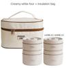 304 Stainless Steel Insulated Lunch Box Double Layer Portable Insulation Bucket 420ml 550ml 4 Lunch Boxes 1 Cooler Bag Office