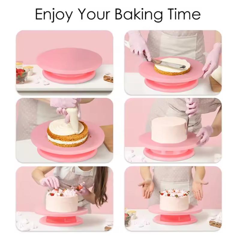 1pc Rotating Wheel, Carving Wheel Rotating Cake Wheel, Lightweight White Painting Wheel, Used for Painting Wheel, Cake Decoratio