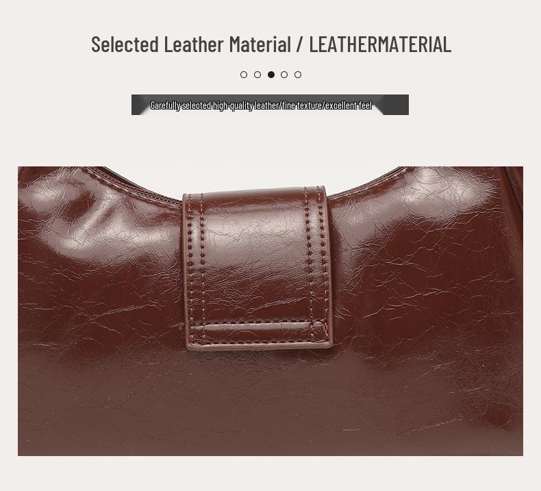 Damen Retro Falten Wolken Schultertasche - Auf Lager