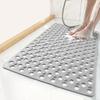 Slip Anti Mould Rubber Anti Slip Bath Mat With Drain Holes Machine Washable Antibacterial Resistant Shower Mat For Shower Or Tub