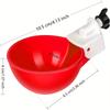 1pc, Chicken Water Feeder For Chicken, Duck, Goose, Turkey And Rabbit, Red Blue Orange
