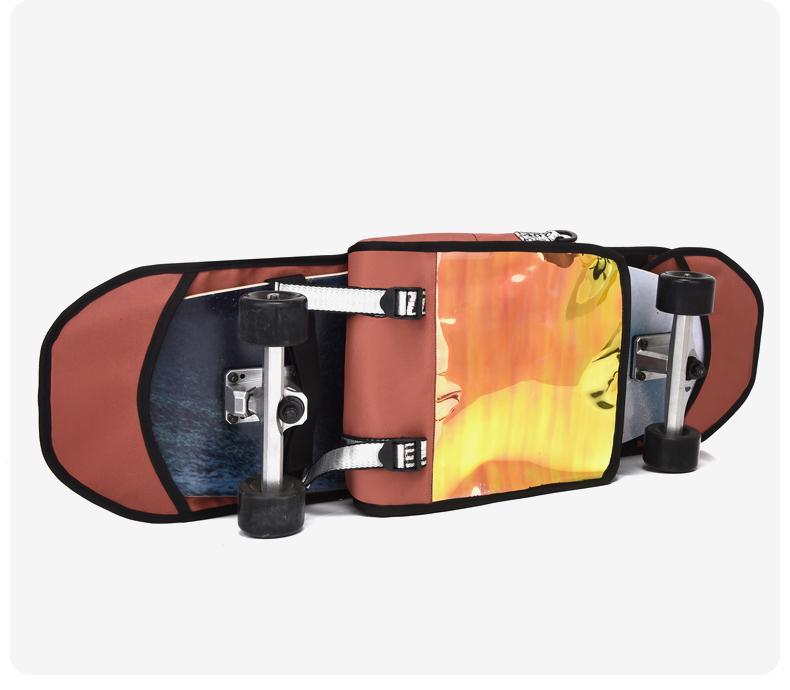 Multi-functional Skateboard Bag Oxford Long Board Bag Double Shoulder Land Surfboard Backpack Waterproof Electric Skateboard Bag