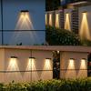 3LED Waterproof Solar Wall Lamps 2LED Solar Wall Lights Yard Atmosphere Wall Lights  Decor