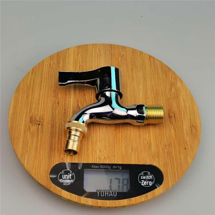 Waschmaschine Badezimmerarmatur: Schnellöffnung, Wandmontage, Kupferkern, 4-Punkt-Anschluss