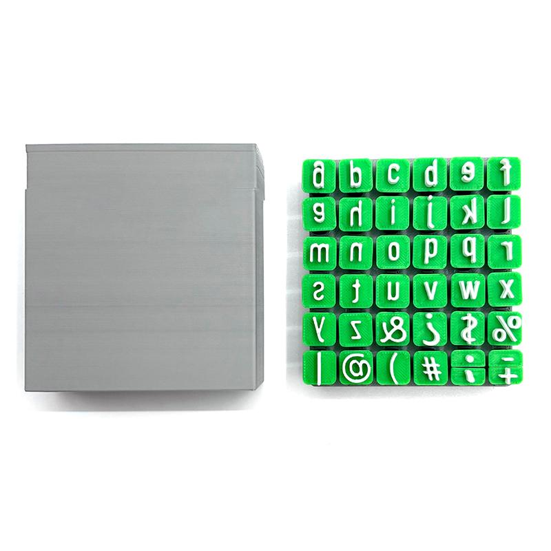 Alphabet Stamps For Clay Pottery Polymer Clay Uppercase And Lowercase Alphabet Number Symbols Small Press Embosser Diy Mold