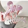 Nacreous Fish Bone Hair Clip Slip Resistant Design Lightweight Hairpin For Women Girls Soft Feel Wear