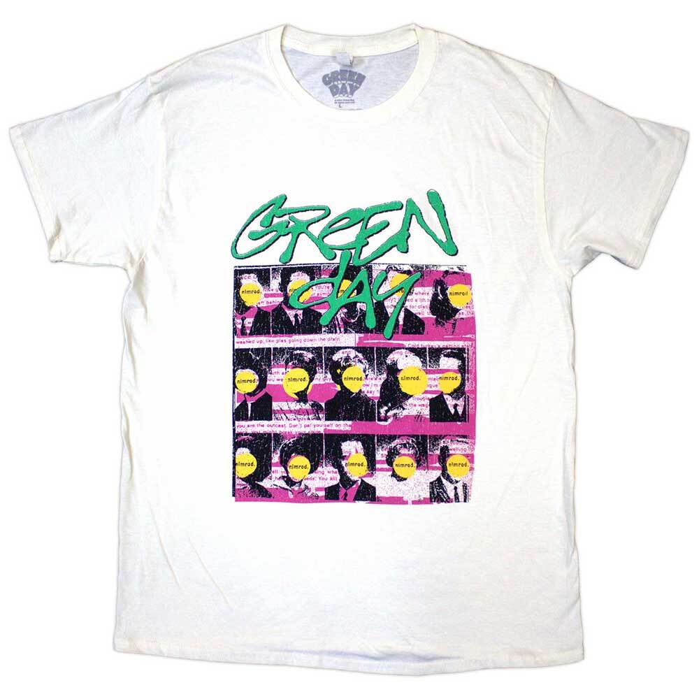 Green Day Unisex Tshirt Nimrod Mugshots (Xxlarge) S
