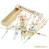 Nostalgic 80s Wooden Pick-Up Sticks: Classic Educational Tabletop Game for Parent-Child Fun.