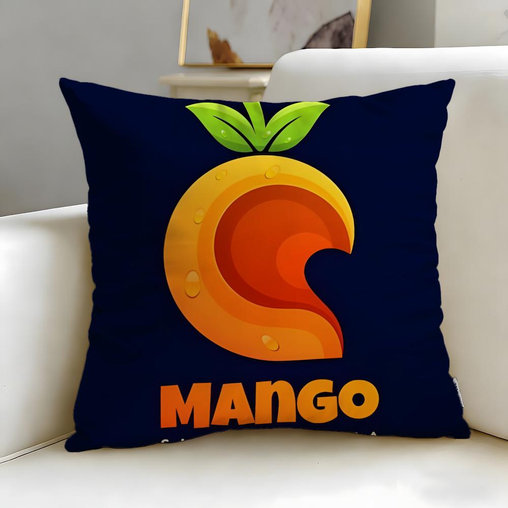 Classic Fashion Brand Mango Cushion Cover Soft EasyWash Pillow Case Versatile for Couch Bed Travel and Office