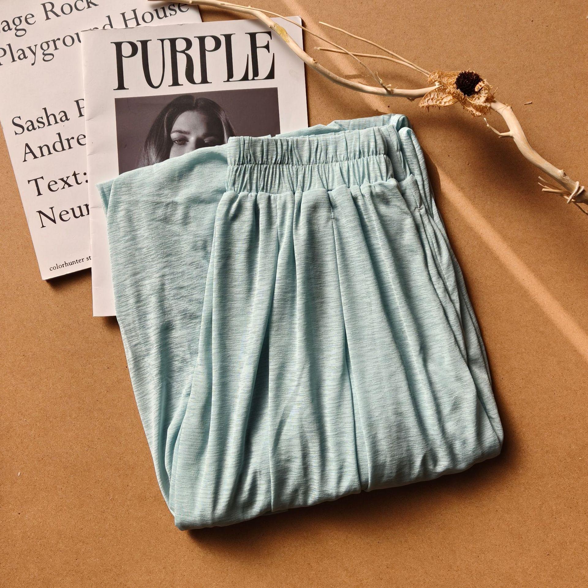 

Dopamine Color Spring/Summer Mesh Wide-Leg Pants – Loose, Comfortable & Breathable Small