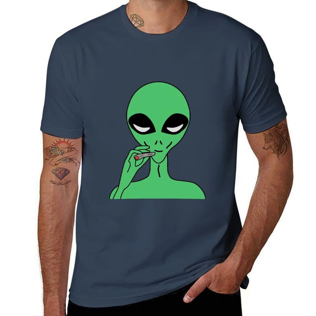 Green Alien Tshirt Light Athletic Short Sleeve Tee Shirt