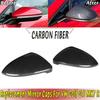 Carbon Look Door Side Mirror Cover Caps Replace Fits VW Golf 7 GTI MK7 15-2019