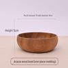ZISIZ Acacia Wood Round Salad Bowl
