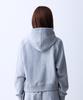 CRUSHST Slimline Crop Sweat Raglan Hoodie Gray