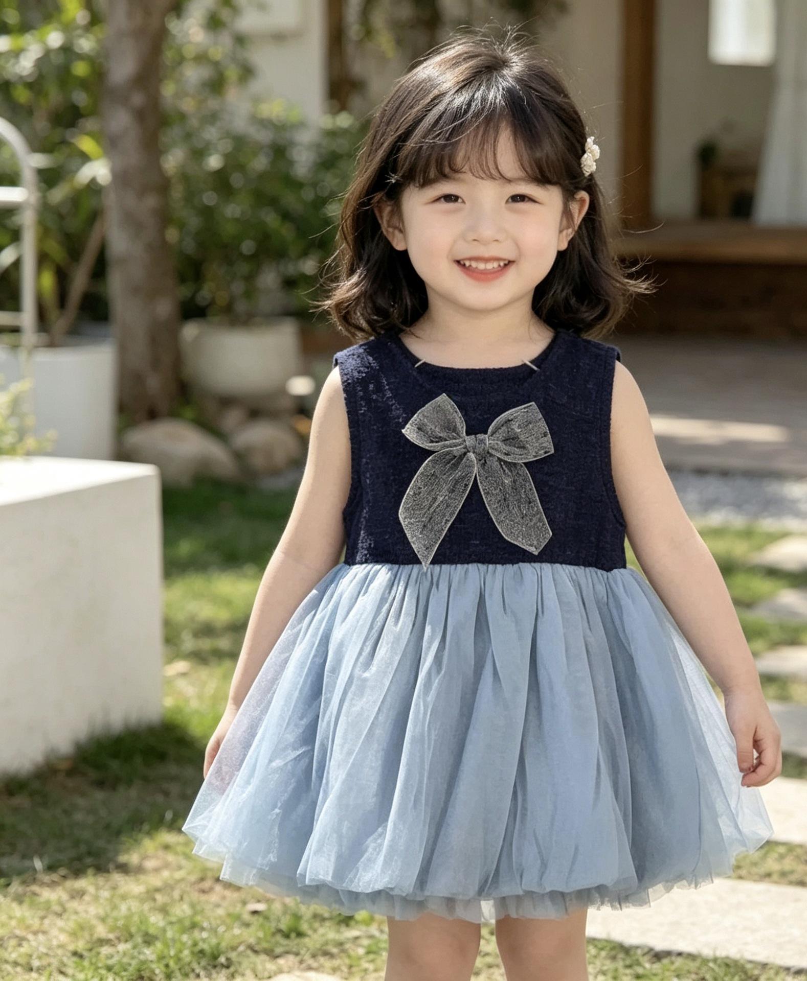2026 Girls Summer Sleeveless Princess Dress: Stylish, Lightweight, for Baby Girls 100 cm