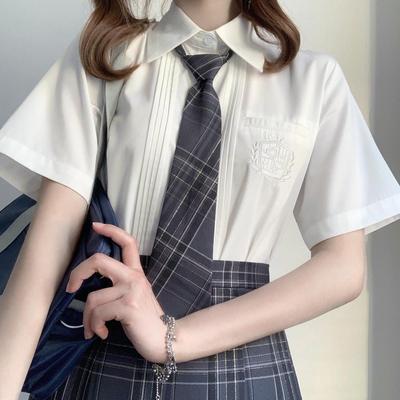 Xingyaogao Original JK Uniform Short-Sleeve Student Shirt - Versatile Summer Graduation Classwear
