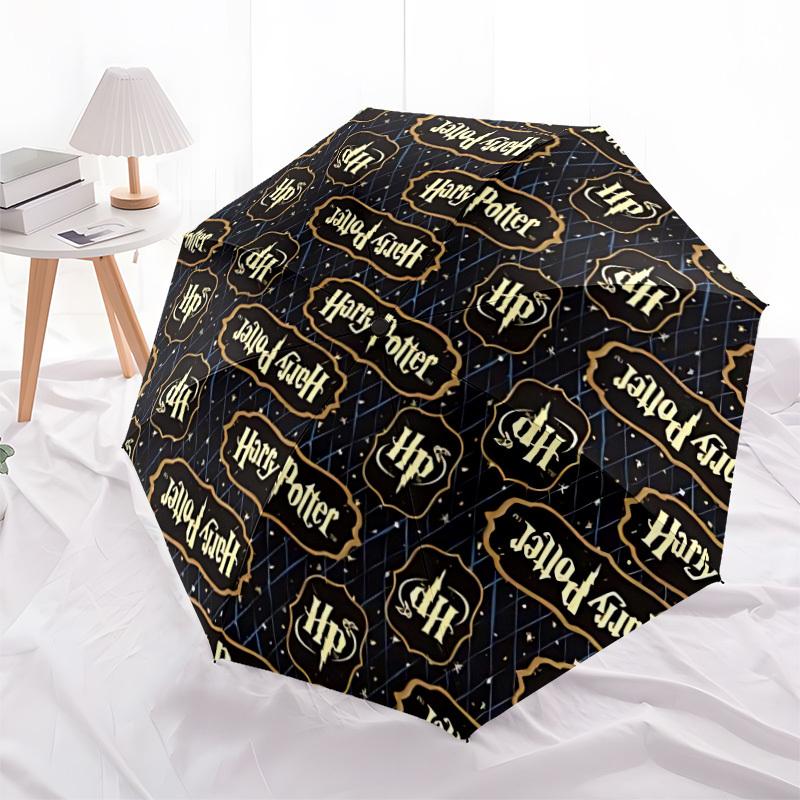 1pc Harry Potter Umbrella - Automatic Open Compact Travel Umbrella with 83-Rib Durable Frame Yy251021126