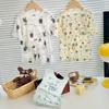 Kids' Pure Cotton Summer Pajama Set: Boys & Girls Three-Quarter Sleeve Homewear