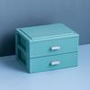 Colorful Handle Box Large Capacity Cosmetics Storage Portable Desktop Storage Box  Home Office
