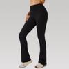 Women's High Waist Slimming Flare Yoga Pants - Butt Lifting Cropped Fitness & Running Trousers