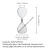 Imeet Smoked Cocktail Cup Hourglass Shaped Creative High Borosilicate Glass Bar Bartender Utensil for Mixed Drinks