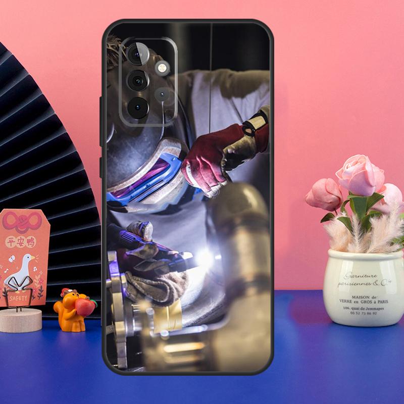 Welder Welding Hot Metal Worker Case For Samsung Galaxy A54 A34 A24 A14 A73 A53 A33 A23 A13 A52 A32 A22 A12 A51 A71 Cover