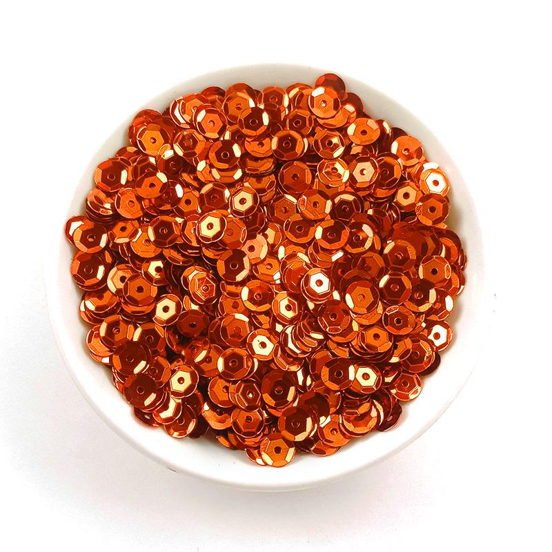 

Круглі вигнуті блискітки ПВХ розміром 6 мм із середнім отвором і шестикутними намистинами для шиття 20g/pack