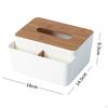 Multifunctional Tissue Box Cover Holder Desk Organizer Rectangle Bedside Decorative for