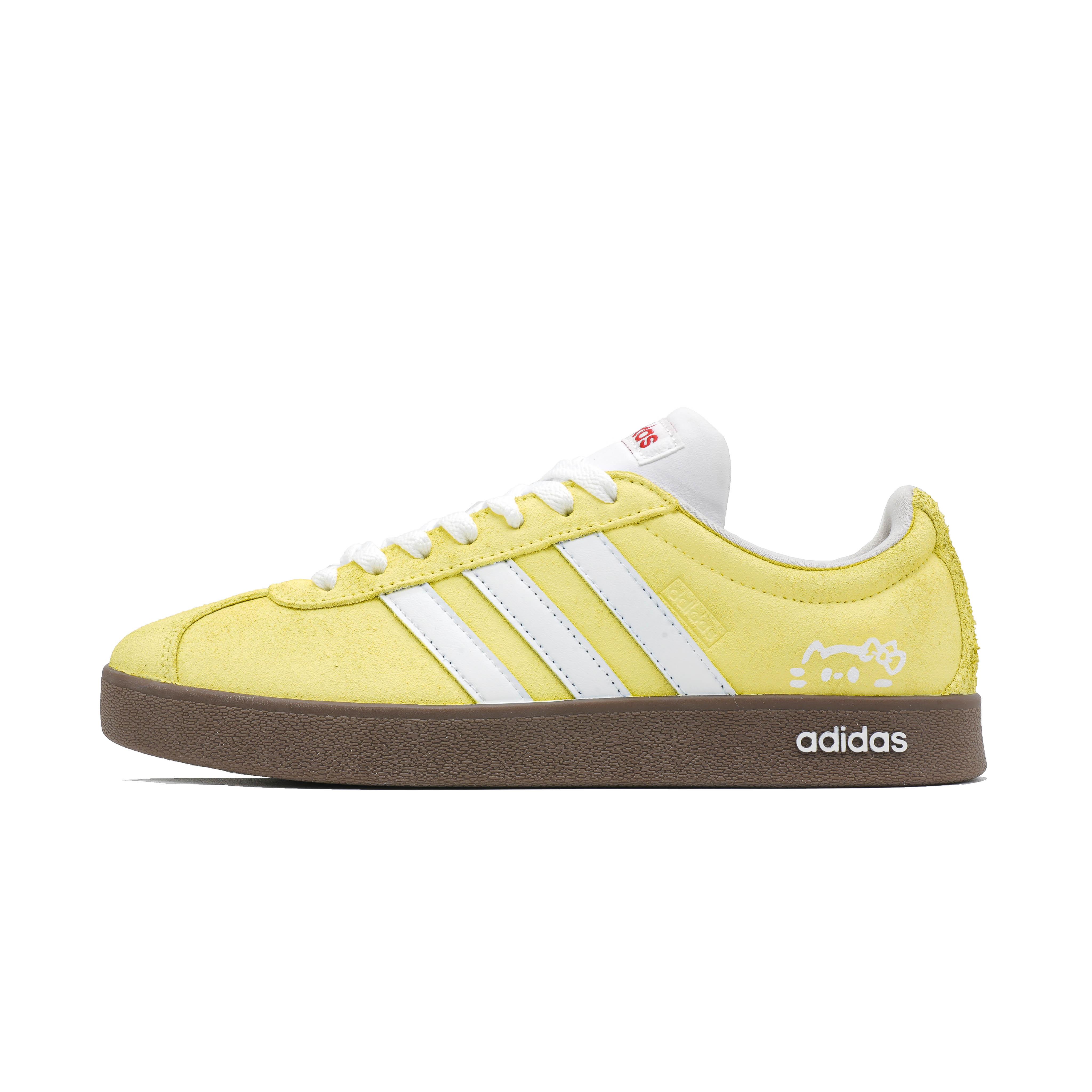 

Adidas VL COURT 2.0 Yellow Meow Glutinous Abrasion Resistant Low top Skateboard Shoes Unisex Yellow HQ1802(Team1166-) 38⅔