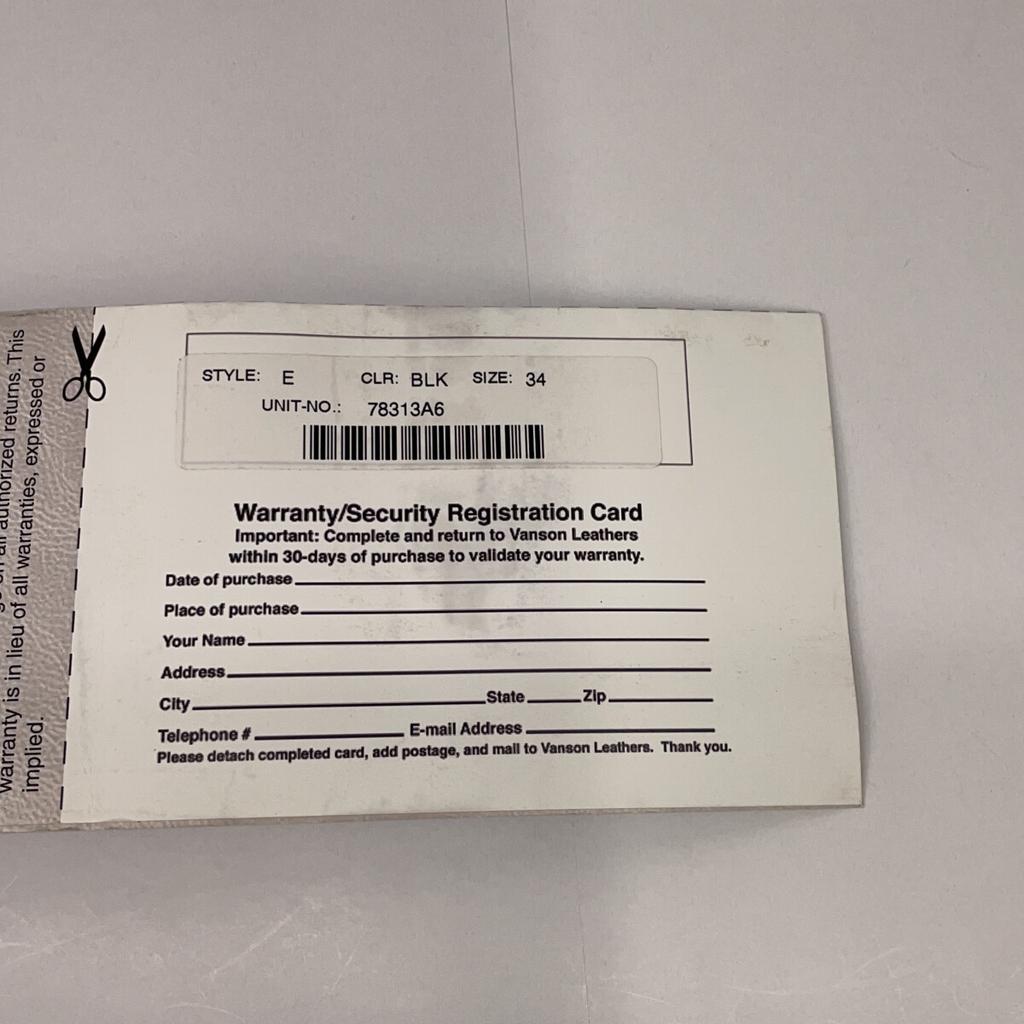 VANSON Typ E Czarna Skóra Krowia Podwójna Kurtka Motocyklowa Kurtka 34 czarnyUżywany