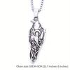 New Viking Crow Pendant Necklace Men's Moon Necklace Fashion Jewelry