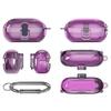 Earbud Protective Case with Lock Portable Shockproof Wireless Earphone Charging Case Cover Protector Clear TPU Shell Skin