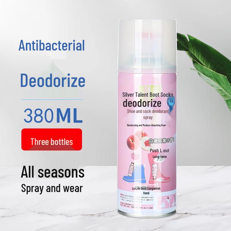 Shoe & Sock Deodorizing Spray: Antibacterial Odor Eliminator for Basketball Shoes & Cabinets