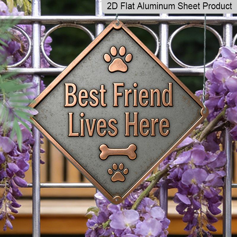 

2D Flat - 1pc Loyal Companion Theme Home Decor Gift for Mother | Vintage Metal Aluminum Sign Suitable for Living Room, Bedroom, Hallway, Study 20*20cm