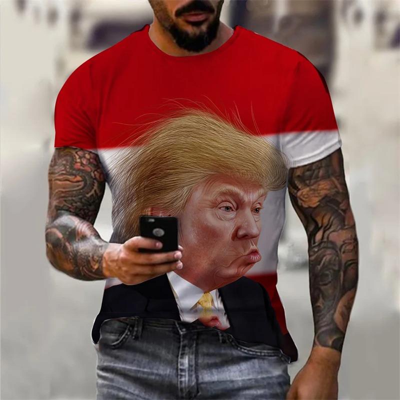 Summer Harajuku Human Face Printed T Shirt For Men SHOOTING MAKES ME STRONGER Fashion Streetwear Short Sleeves Tee Shirts Tee