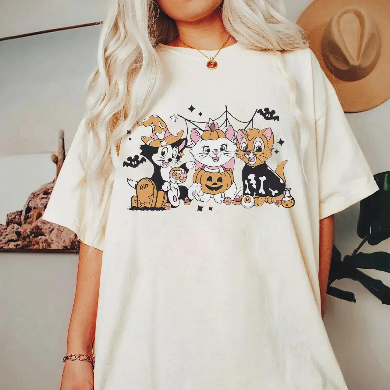 The Aristocats Marie Toulouse Berlioz Halloween Costume Shirt Aristocats Halloween Shirt Skinfriendly Cotton S