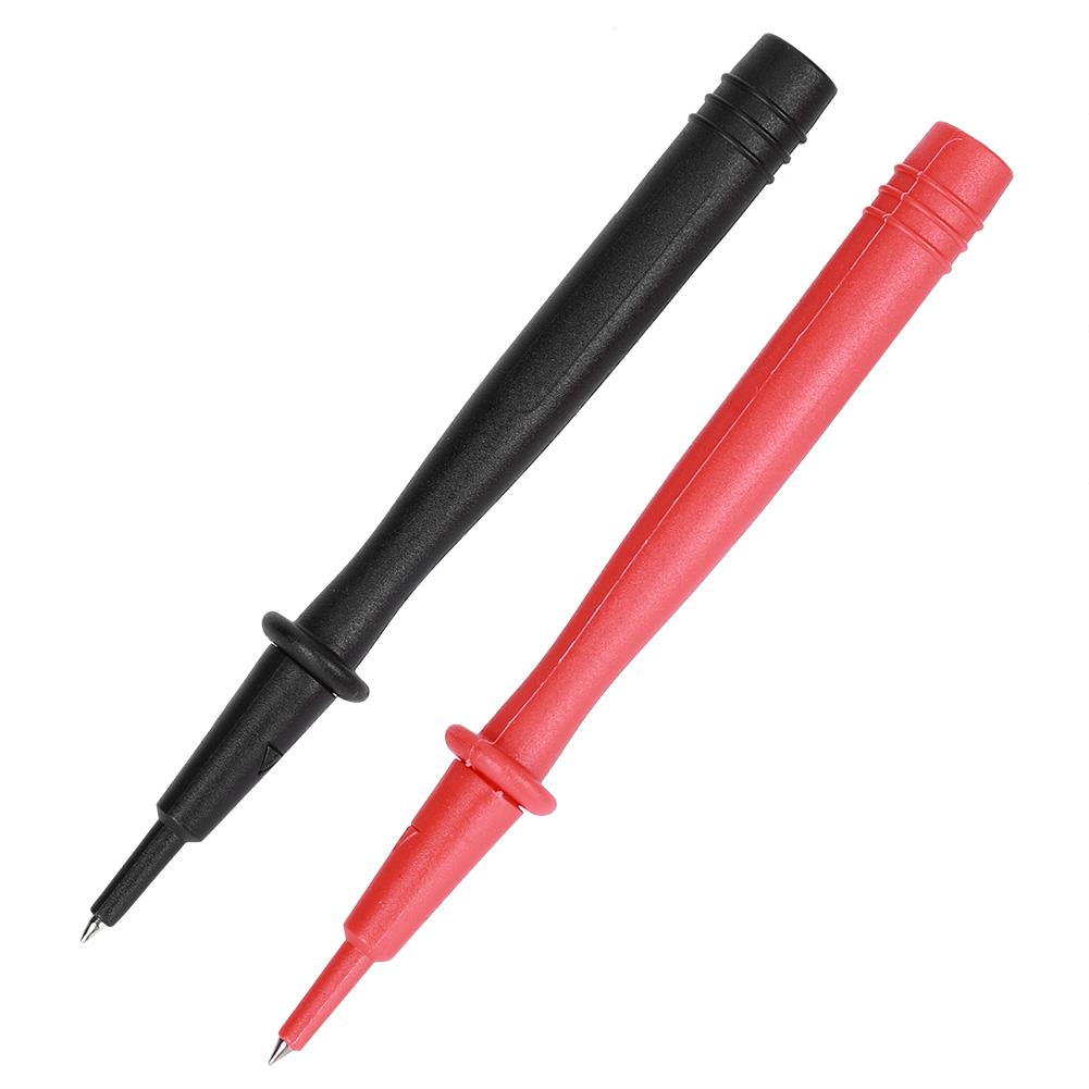 2PCs Multimeter Probe Voltmeter Accessory Nickel Plated Copper End 2mm Needle 4mm Banana Jack