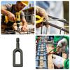 Hex Cable Processing Wire Twisting Tool Attachment Bit for Pipe Chain Link Netting Installation Ranch Engineering