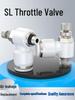 Pneumatic Adjustable SL Throttle Valve - Quick Connect Speed Control for Air Tubes (Sizes SL8/4/6/10/12)