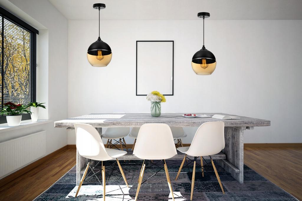 HANGING CEILING LAMP, GLASS PLAFON, LED LAMP