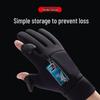 Men's Winter Cycling Gloves: Fleece Lined, Windproof, Waterproof, Touchscreen-Compatible for Outdoor Sports and Mountaineering