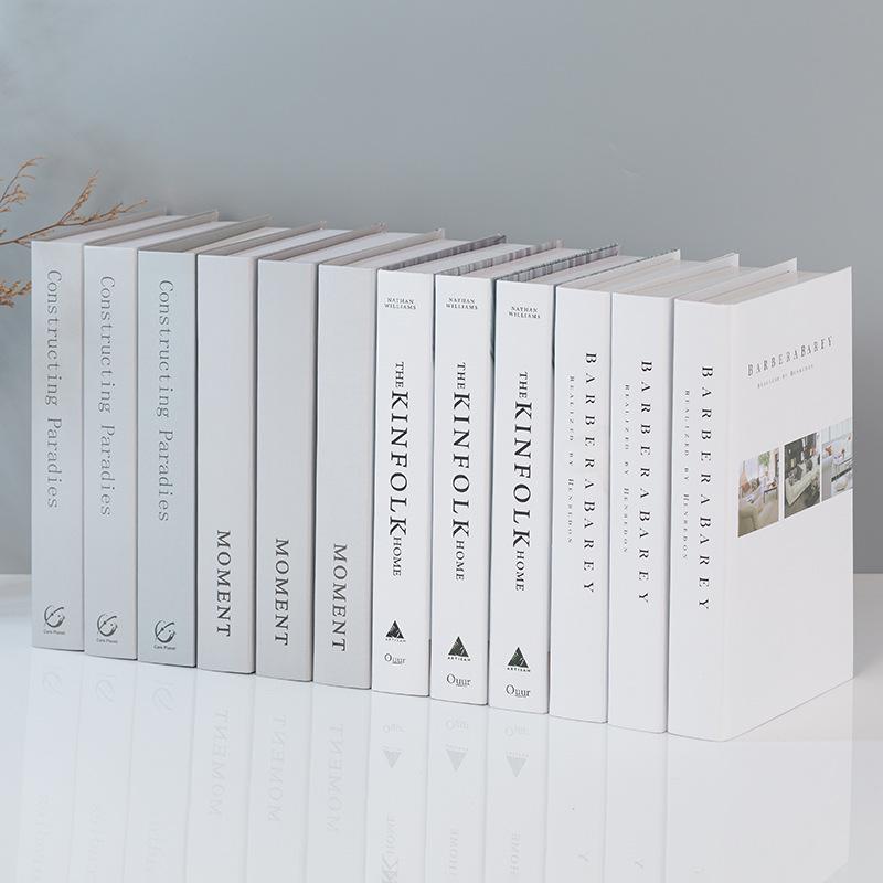 Minimalist Faux Book Decor for Living Room Display