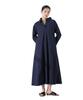 Nano Universe Nuanced Color Flared Shirt Size S Women's Dress, Navy, (120cm), 669-5119320